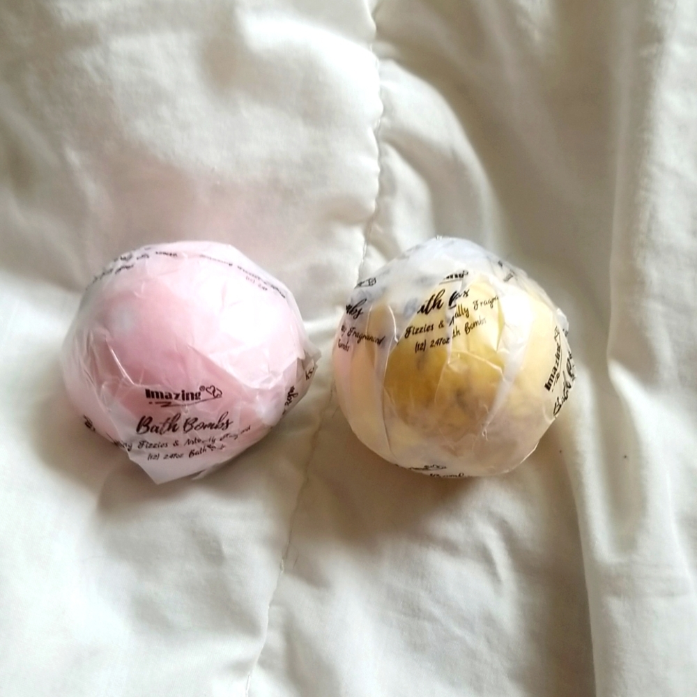 Naturally Fragranced Bath Bombs Set of 2 Add On Gift Cottage Self Care Copy 🇺🇦